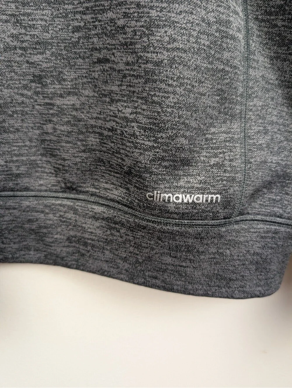 Adidas Mens XL Navy Midshipmen Team Issue Clima Warm Quarter Zip Grey Sweatshirt
